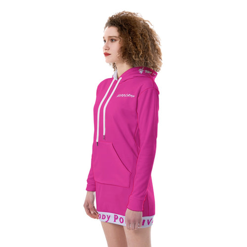 All-Over Print Women's Heavy Fleece Long Hoodie